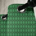 thumbnail image 3 of Ambesonne Irish Grommet Curtain, Vintage Argyle Tartan, 50" x 120", Green Dark Green White, 3 of 6