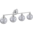 thumbnail image 6 of Aspen Creative 62316, Bathroom Vanity 4 Lights Fixture 32"W x 11"H x 7-5/8"E. Brush Nickel Finish, Bulb Not Included, 6 of 8