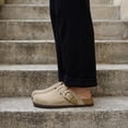 thumbnail image 5 of Cushionaire Hamlet Genuine Leather Suede Clogs for Women, Slip On Shoes with Detailed Metal Buckle Strap and Memory Foam Footbed, 5 of 20