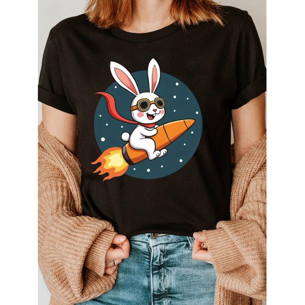 Camiseta con estampado gráfico, manga corta, cuello redondo, informal, para verano y primavera. Camiseta para mujer, para adultos, hombres, mujeres, adolescentes, jóvenes. Camiseta informal.