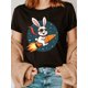 thumbnail image 1 of Camiseta con estampado gráfico, manga corta, cuello redondo, informal, para verano y primavera. Camiseta para mujer, para adultos, hombres, mujeres, adolescentes, jóvenes. Camiseta informal., 1 of 6