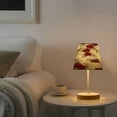 thumbnail image 6 of BZSMCE Table Lamp Creative Red and White Roses Rings Simple Pattern Night Light, 6 of 8