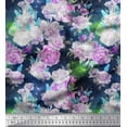 thumbnail image 1 of Soimoi Cotton Voile Fabric Leaves & Flower Print Sewing Fabric Yard 56 Inch Wide, 1 of 1
