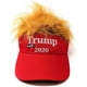 thumbnail image 1 of 2024 Hat with Hair,Donald Trump Make America Great Again Wig Hat Embroidered Ultra Adjustable MAGA Baseball Cap（58-60cm） baseball cap, 1 of 3