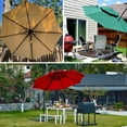 thumbnail image 4 of VOUA 10ft Outdoor Patio Round Double Top Medium Roman Umbrella - Navy Blue, 4 of 5