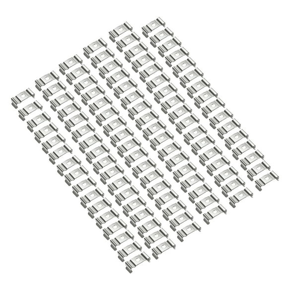 100 Pcs T5 Fluorescent Tube Lamp Bracket Hanger Clips (24.5 x9 x 9mm)
