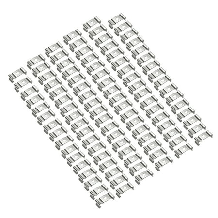 

100 Pcs T5 Fluorescent Tube Lamp Bracket Hanger Clips (24.5 x9 x 9mm)