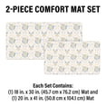 thumbnail image 3 of Apache Mills Cushion Comfort Muted Floral Kitchen Anti-Fatigue Mat, 18" x 30" & 20" x 41", 2 pack, 3 of 16