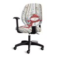 thumbnail image 4 of Psesaysky Christmas Swivel Computer Chair Slipcovers, 2 Pcs Polyester Fabric Covers for High Back Armrest Office Chair, Anti Dust, 4 of 8
