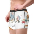 thumbnail image 4 of Balery Animals in Transport Men's Boxer Briefs, Soft and Breathable Cotton Underwear with nylon Waistband-Medium, 4 of 9