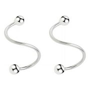 ANXPTIME 3mm Ball Half Small Piercing Hoop Studs Earrings for Cartilage Women Girls Sensitive Ears Cuff Wrap Minimalist Earring