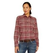Ariat Women's Rebar Flannel DuraStretch Work Shirt, Catawba Grape, X-Large