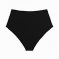 thumbnail image 6 of HCNTES Sexy High Waisted Tummy Control Swimwear Bottoms Retro Ruched Bikini Adult Female(Black,L), 6 of 6
