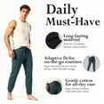 thumbnail image 2 of Fleece Sweatpants for Men Elastic Bottom Active Athletic Workout Jogger Pants with Pocket and Drawstring, 2 of 11