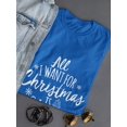 thumbnail image 3 of All I Want For Christmas Is Obama Christmas Tree Women Royal Blue T-Shirt, Female Small, 3 of 4