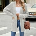 thumbnail image 4 of Kaemgyyd Women's Knit Cardigan V Neck Tops Loose Open Front Cardigans Sweater Casual Long Sleeve Outwear, 4 of 7
