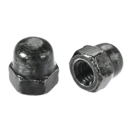 

M3 Thread Dia Dome Head Carbide Steel Cap Acorn Hex Nuts Black 100pcs