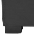 thumbnail image 4 of Safavieh Petit Banc de Rangement en Cuir Bicasté Touffeté Violet Noir, 4 of 5