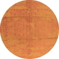 thumbnail image 1 of Ahgly Company Indoor Round Oriental Orange Industrial Area Rugs, 6' Round, 1 of 4