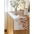 thumbnail image 5 of Table Runner 48 Inches Long for Kitchen Dining, Brown Leaves Dresser Scarf Farmhouse, Dining Table Decorations for Wedding/Parties, Summer Botanical 13 x 48 In, 5 of 8