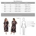 thumbnail image 5 of WBQ Plus Size Nightgown For Women Short Sleeve Floral Nightdress Square Neck Loungewear Loose Long Sleep Dress, 5 of 9