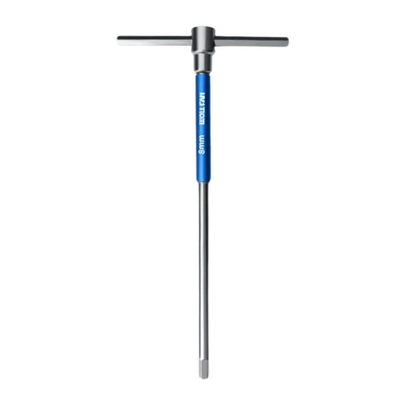 T Manejo de llave hexadecimal Conjunción de llave de llave Allen con manga giratoria, herramienta de reparación de bicicletas de bicicleta deslizante 8 mm