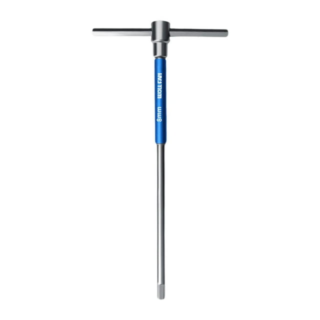 Almencla Clé Hexagonale à Manche en T Ensemble Outil de Réparation de Vélo Outils à Main Polyvalents Clé Hexagonale Portable en Acier Antidérapante 8mm