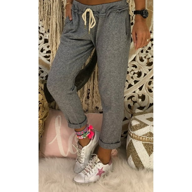 Lovaru - Women's Pure Color Casual Yoga Pants Long Jogging Pants - Walmart.com - Walmart.com