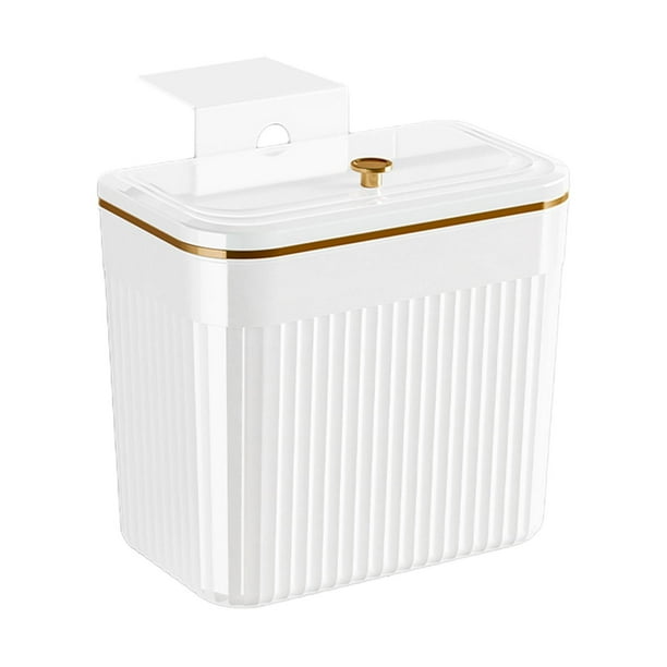 Contenedor de basura de pared Contenedor de basura Contenedor de almacenamiento Contenedor de basura colgante portátil Contenedor de basura S con tapa