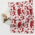 thumbnail image 6 of Rocae red plaid Moose Bunny bear for Pet Blanket Dog Blanket Cat Blanket Soft Sleep for Small Medium Pet-Medium, 6 of 8