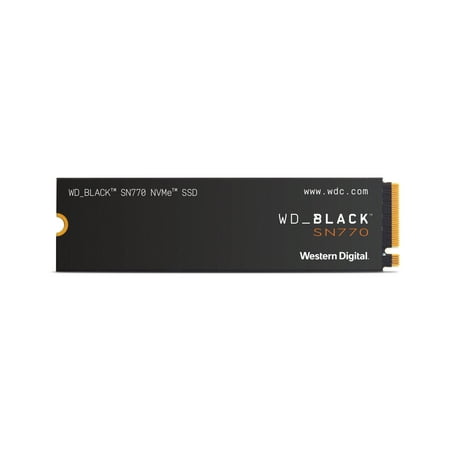 WD Black 1TB SN770 NVMe Internal Gaming SSD Solid State Drive - Gen4 PCIe, M.2 2280, up to 5,150 MB/s - WDBBDL0010BNC- WRWM