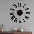 thumbnail image 4 of DIY Wall Clock - Frameless Mute Mirror Sticker Decor, Self-Adhesive EVA Foam Digits for Home Office Cafe & Hall, 20" Customizable Silent Clock, 4 of 6