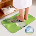 thumbnail image 4 of SKYSONIC Non-Slip 3 Piece Bathroom Rug Set Happy Dog Welsh Corgi on The Grass in Summer Day Soft Contour Rug + Toilet Lid Cover + Bath Mat for Bathroom Decor, 4 of 6
