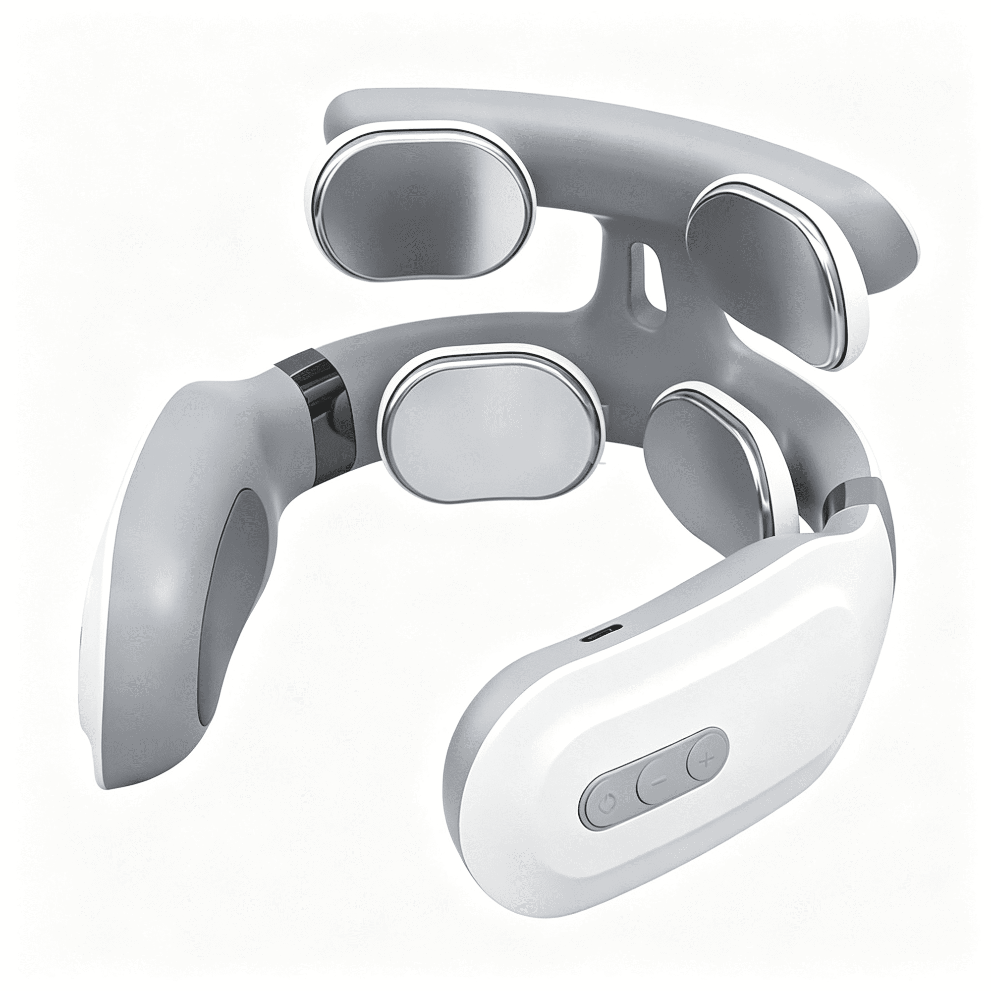 OITY Smart Back Neck Massager with Heating Tens Pulse Cervical Muscle Massager Cordless Shoulder Health Massager,H 62 Cordless Ems Neck Massager