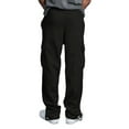 thumbnail image 3 of Mens Sweatpants Baggy Sweat Pants for Men Straight Leg Loose Fit Gym Athletic Cargo Sweatpants with Pockets Black 4XL, 3 of 3
