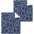 thumbnail image 6 of Coolnut Abstract Navy Geometric Washcloths, 2 PCS 12 X 12 Inches Cotton Wash Cloths, Highly Absorbent and Soft Face Towels for Bathroom,Gym,Hotel and Spa, 6 of 7