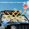 thumbnail image 4 of Uorisanigo Beach Turtle Windshield Sun Shade for Keep Wrangler JL 2/4 Door Car Sun Shades for 2024 2025 Jeep Wrangler 4XE-Blocks UV Rays Car Window Shade Keep Your Vehicle Cool, 4 of 7