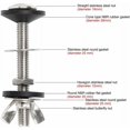 thumbnail image 4 of 2 Pack Water Tank and Water Tank Fixing Kit - Toilet Lid Fixing Accessories，, 4 of 5
