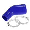 thumbnail image 1 of Reductor de codo de coche Unique Bargains de silicona 45 grados 2,0 a 3,0 pulgadas ID 4 capas azul, 1 of 1
