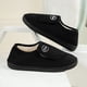 thumbnail image 4 of Zapatos para Sin Cordones Casa Hombres Cuero Gamuza Cómodo Cálido Felpa Interior/Exterior Pies Diabéticos Hinchados, 4 of 8