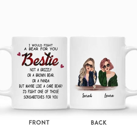 Custom I Would Fight A Bear For You Custom Name Birthday Gif