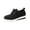 Black, variant on EKVAHL Orthopedic Dress Shoes for Women Lace Up Platform Casual Shoes, Soft Upper Comfort Walking Sneakers, Lightweight Non Slip Wedge Sole Daily Oxford Shoes
