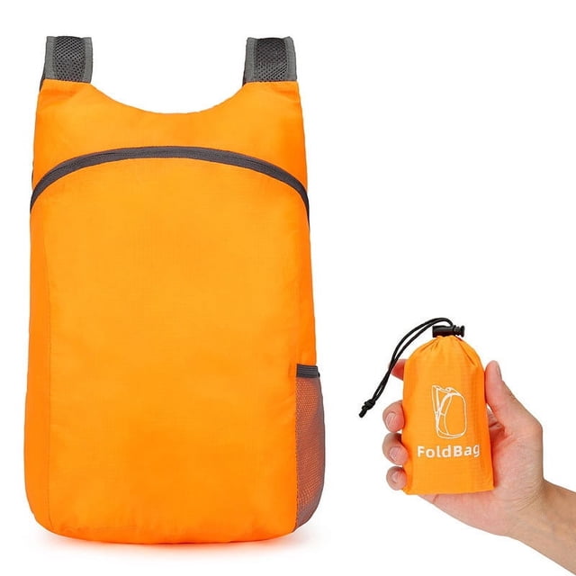 Fiudx Mochila Ligera, Bolsa de Viaje Compacta y Plegable, Mochila de Senderismo de Poliéster Resistente, Correas Ajustables para Mayor Comodidad, Ideal para Excursiones Al Aire Libre, Aventuras de Ca