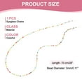 thumbnail image 2 of Uxcell Chaînes de Lunettes pour Femmes, Porte-Lunettes Chaînes de Perles Réglables pour Lunettes de Soleil, Multicolore, 2 of 7