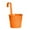 Orange, variant on Wovilon Storage Bags Color Flower Bucket Tin Hanging Bucket Green Plant Flower Container Home Balcony Hanging Bucket