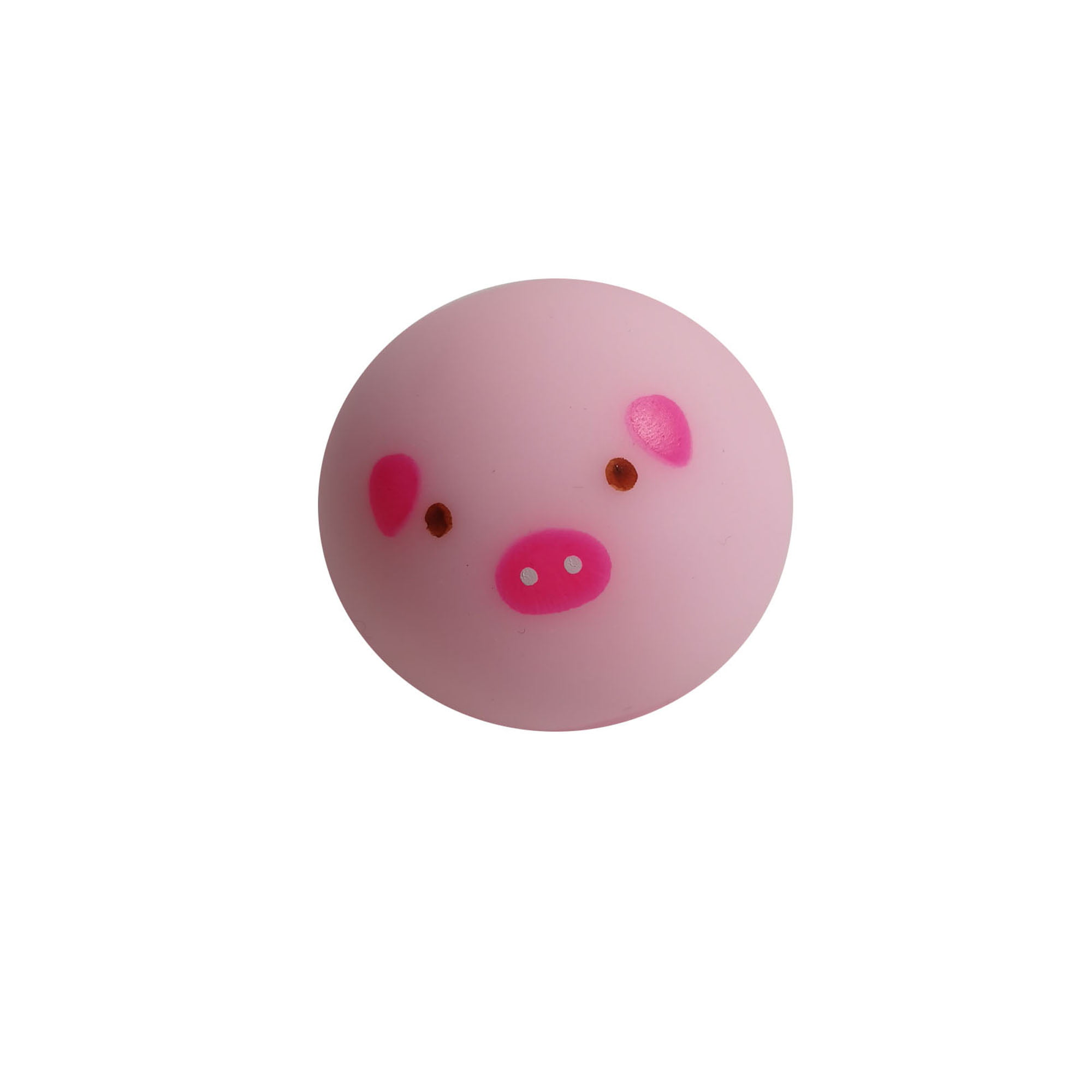 Set of 4 Soft Slow Rise PLUSH Squishy Stress Relief Balls w/ Clip Pig Cow Chick 