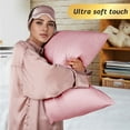 thumbnail image 3 of Kingrest Waterproof Pillow Protectors with Zipper - King Size Cooling Bamboo Rayon Pillow Case Cover, Bed Bug Pillow Cover, Zippered Plastic Pillowcase (2 Packs, King 20"x36"), 3 of 6