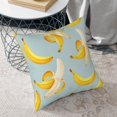 thumbnail image 6 of Square Throw Pillow Covers with Core, Yellow Sweet Banana Pillows for Sofa Beds, 18"x18", 6 of 9