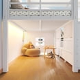 thumbnail image 6 of Bellemave Low Loft Bed with 8 Storage Drawers & LED Lights, Metal Twin Size Loft Beds Frame with Shelves for Kids, Under-Bed Play Space, No Box Spring Needed, White, 6 of 9