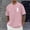 Pink, variant on LMOIPLI T Shirts for Men Cotton Loose Fit Graphic Crewneck Summer Tshirts Big and Tall Oversized Casual Plain Classic Fitted Tees White M